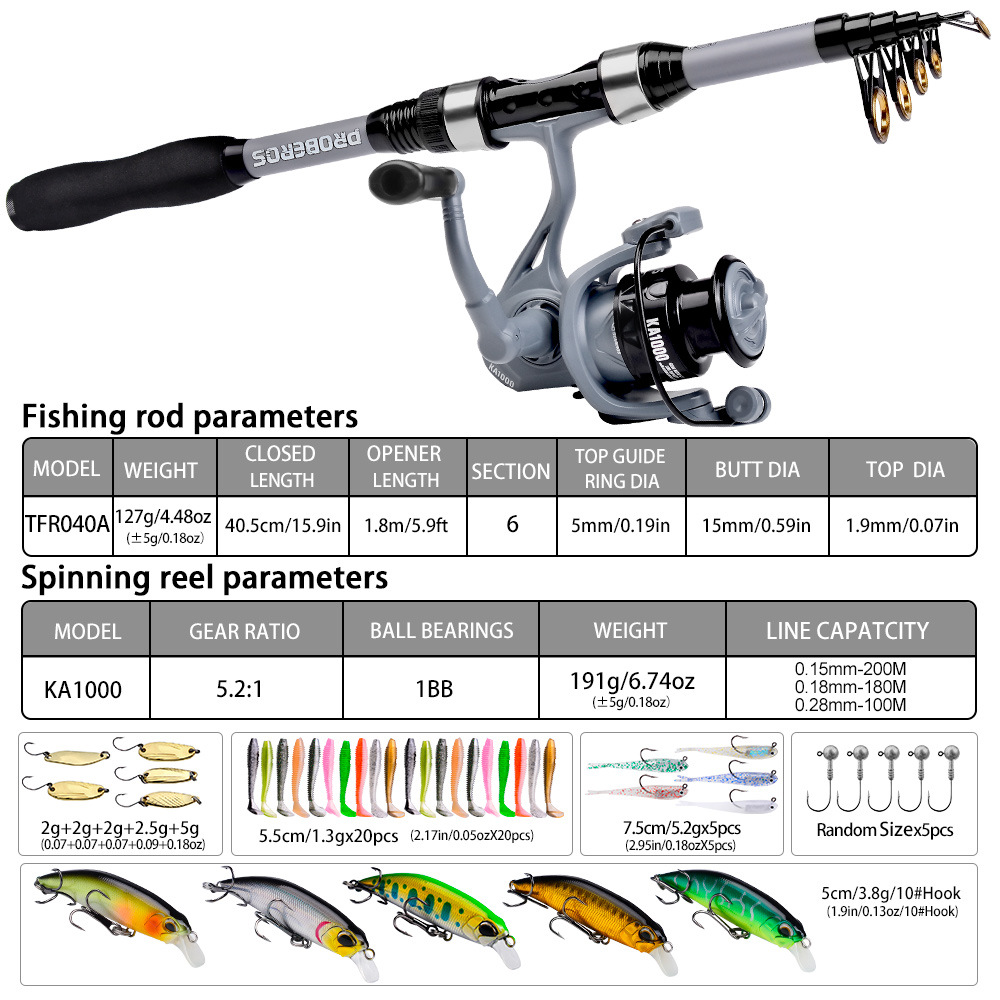 Kit Portatile di Canna da Pesc - Freshwater Line recensione e prezzo