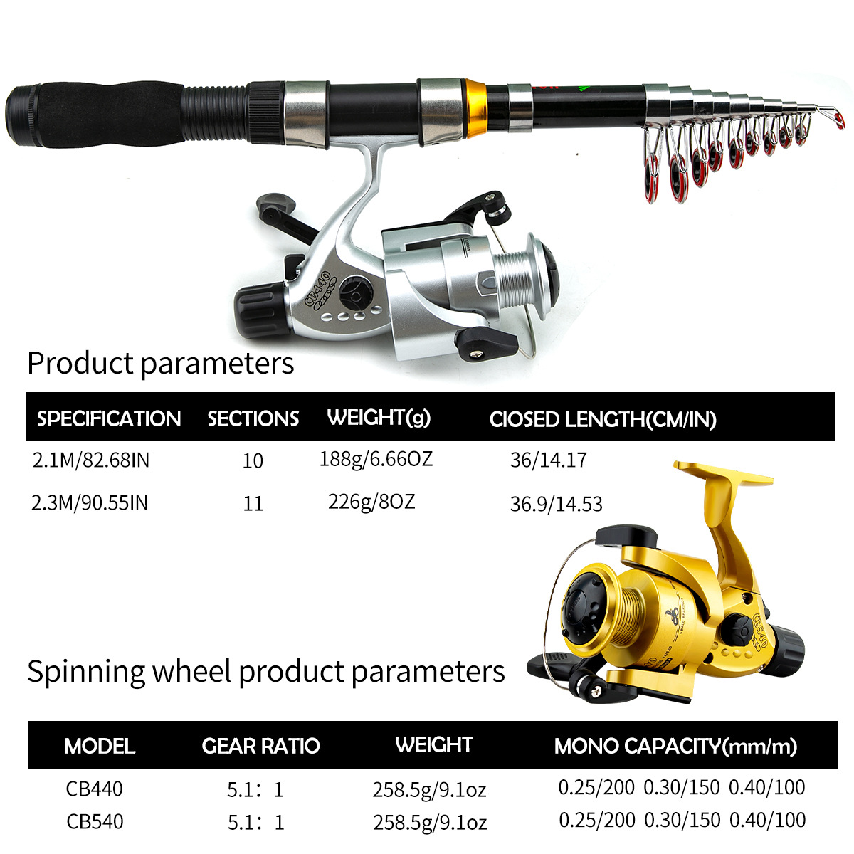 Canna da Pesca Telescopica Por - Freshwater Line recensione e prezzo